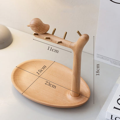 Lighteme Wooden Bird Desktop Storage Rack