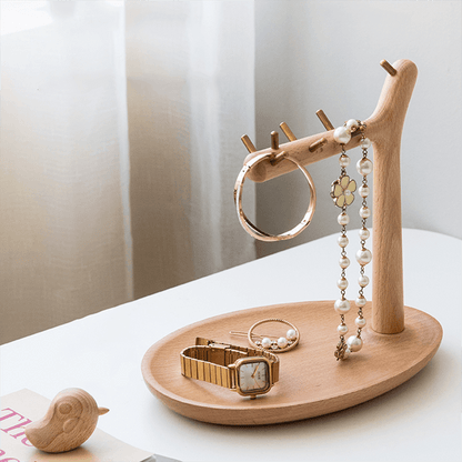 Lighteme Wooden Bird Desktop Storage Rack