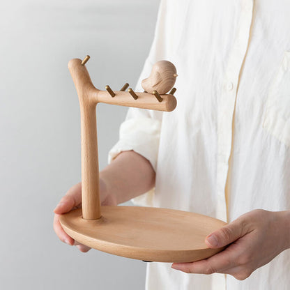 Lighteme Wooden Bird Desktop Storage Rack