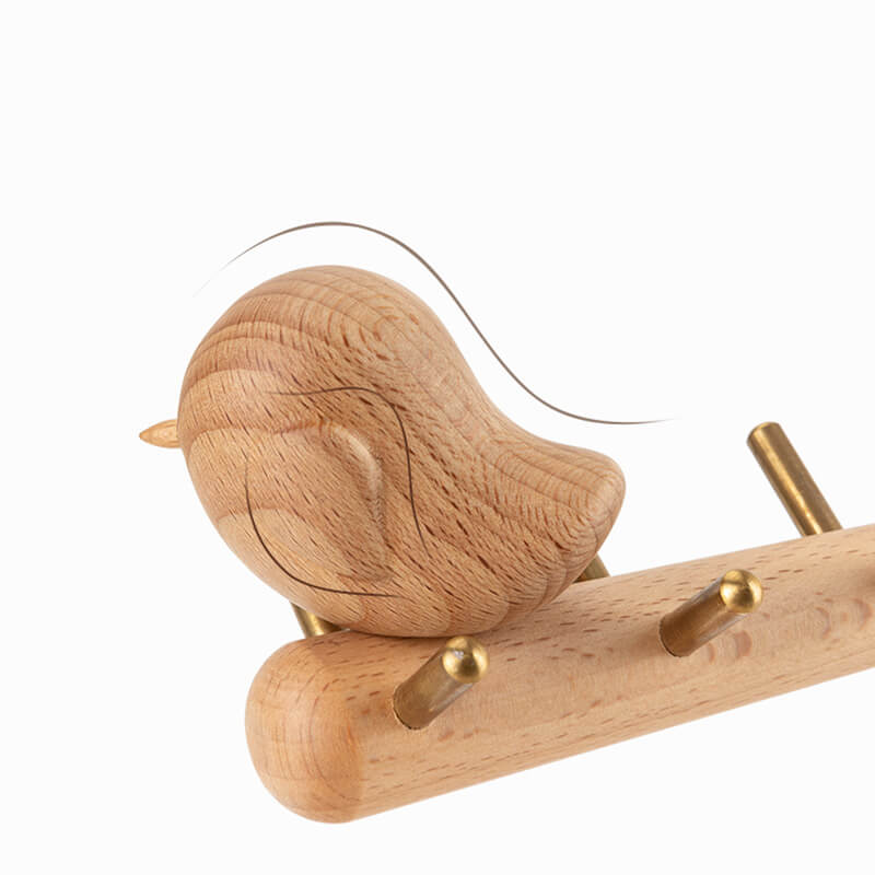 Lighteme Wooden Bird Desktop Storage Rack