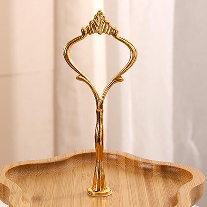 Présentoir à dessert multicouche en bois en forme de fleur Lighteme