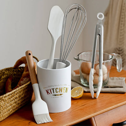 Lighteme Wooden Handle Silicone Baking Set