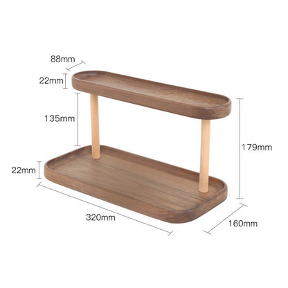 Lighteme Wooden Jewelry Desktop Storage Rack