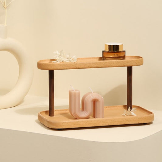 Support de rangement de bureau pour bijoux en bois Lighteme