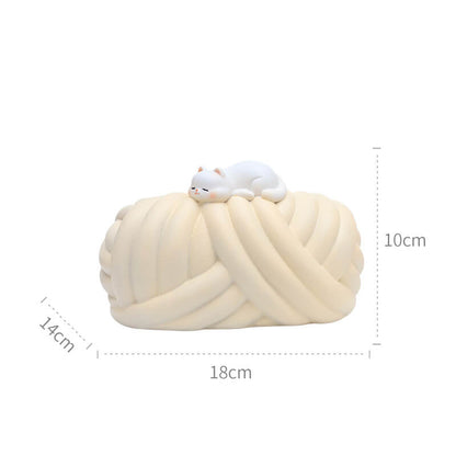 Lighteme Wool Ball Ceramic Tissue Box
