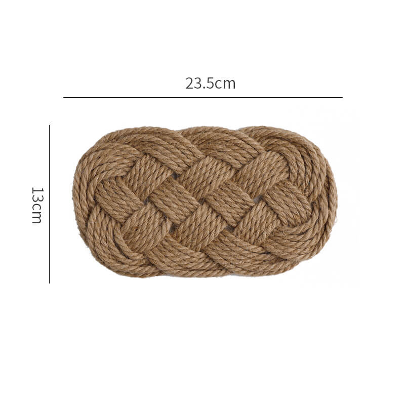 Lighteme Hand Made Woven Cotton Linen Coaster