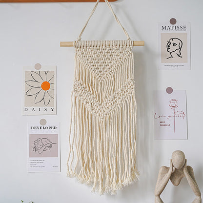Lighteme Simple Woven Tassel Wall Hanging