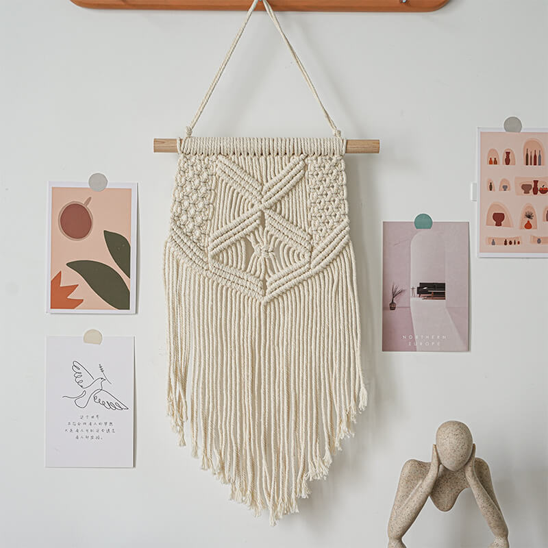 Lighteme Simple Woven Tassel Wall Hanging