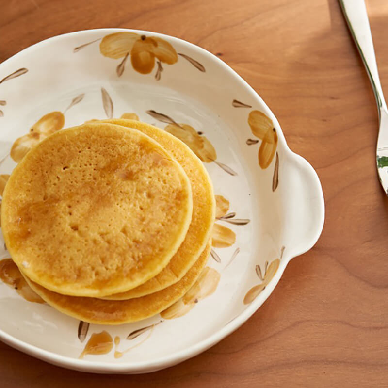 Lighteme Yellow Flower Ceramic Baking Tableware