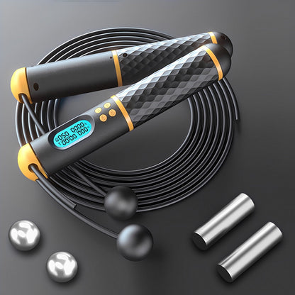 Lighteme Jump Shape Rope - Adjustable Digital Counting Jump Rope and Vibration Reminder for Fitness, Exercise, Workout, Gym