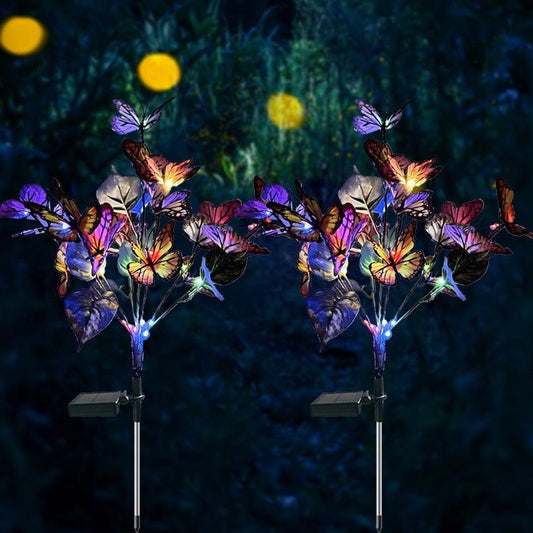 Lighteme Leuchtende Schmetterlingsblume. Eine einzigartige Dekoration für Ihren Garten!