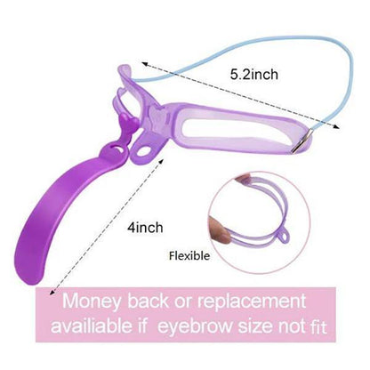 Lighteme 8 Shapes Of Eyebrow Stencil