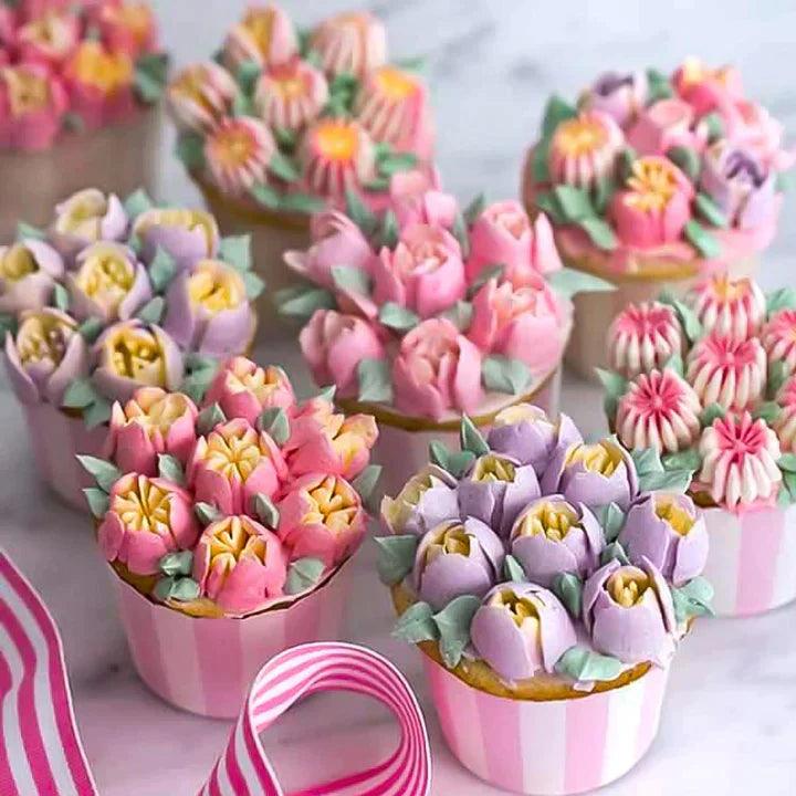 Décoration de gâteau Lighteme - Ensemble de 14 pièces avec poche à douille GRATUITE