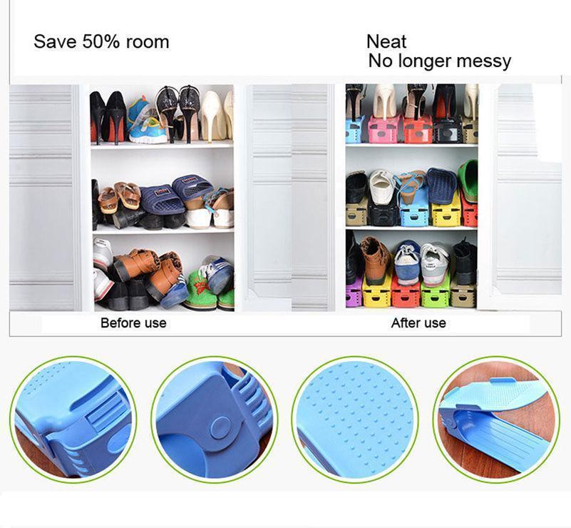 Lighteme Easy Magic Shoes Organizer-Double your shoe storage space in a snap! (5 pcs in one package)