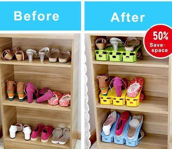 Lighteme Easy Magic Shoes Organizer-Double your shoe storage space in a snap! (5 pcs in one package)