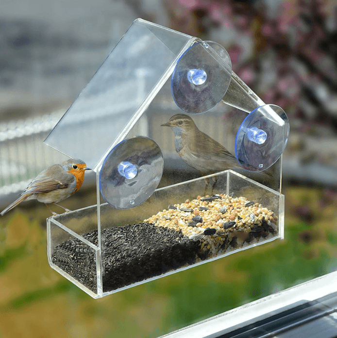 Lighteme Montierbares klares Vogelhäuschen