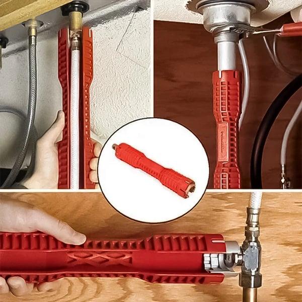 Lighteme 8-in-1-Spülbecken-Multifunktionsrohrschlüssel