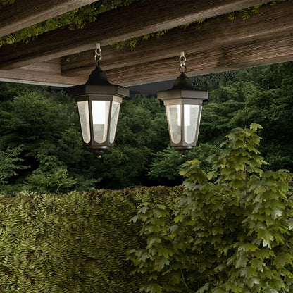 Lighteme Solar Hanging Lights Dual Use Shepherd Hook Lights Outdoor, 4 Pack