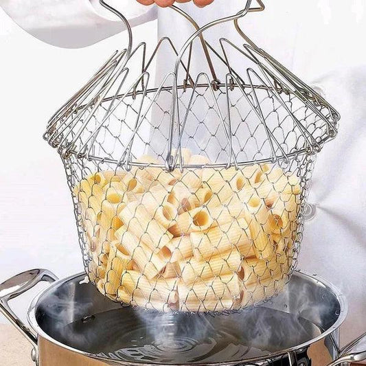 Panier de cuisson en acier inoxydable Lighteme avec passoire coulissante