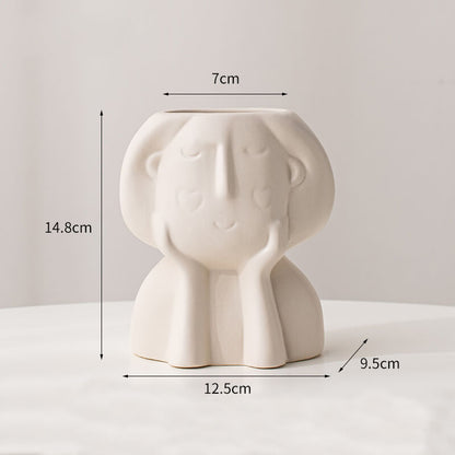Vase en céramique Lighteme Cheek Girl
