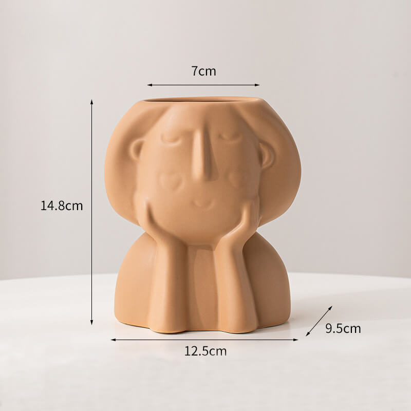 Vase en céramique Lighteme Cheek Girl
