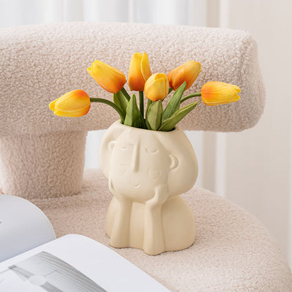 Vase en céramique Lighteme Cheek Girl