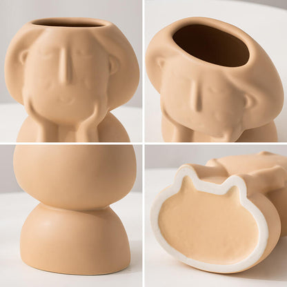 Vase en céramique Lighteme Cheek Girl