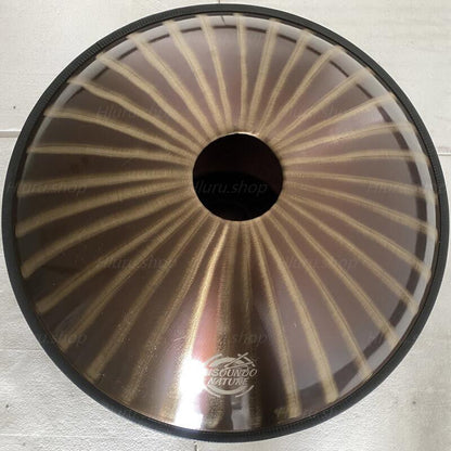 Sun God Maßgeschneiderte F3 22'' 14(12+2) Noten Hochwertige 1,2 mm Edelstahl Handpan Musikinstrument