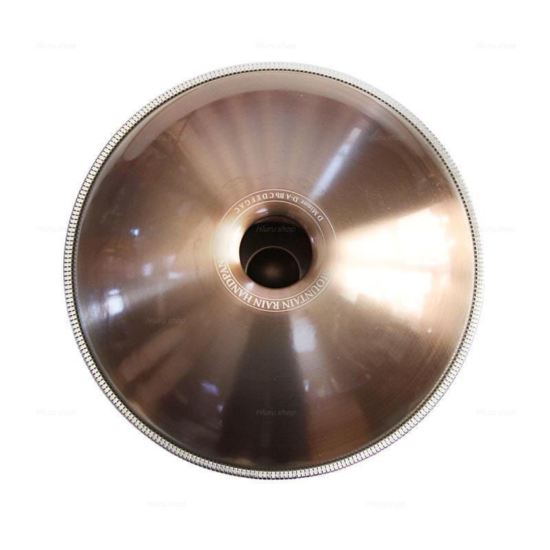 Mountain Rain Maßgeschneiderte 22 Zoll 10-Noten-Handpan aus Edelstahl, F3 Equinox/Integral-Skala Space Drum Handpan