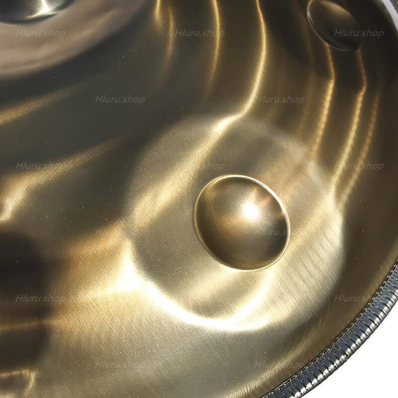 Mountain Rain Maßgeschneiderte 22 Zoll 10-Noten-Handpan aus Edelstahl, F3 Equinox/Integral-Skala Space Drum Handpan