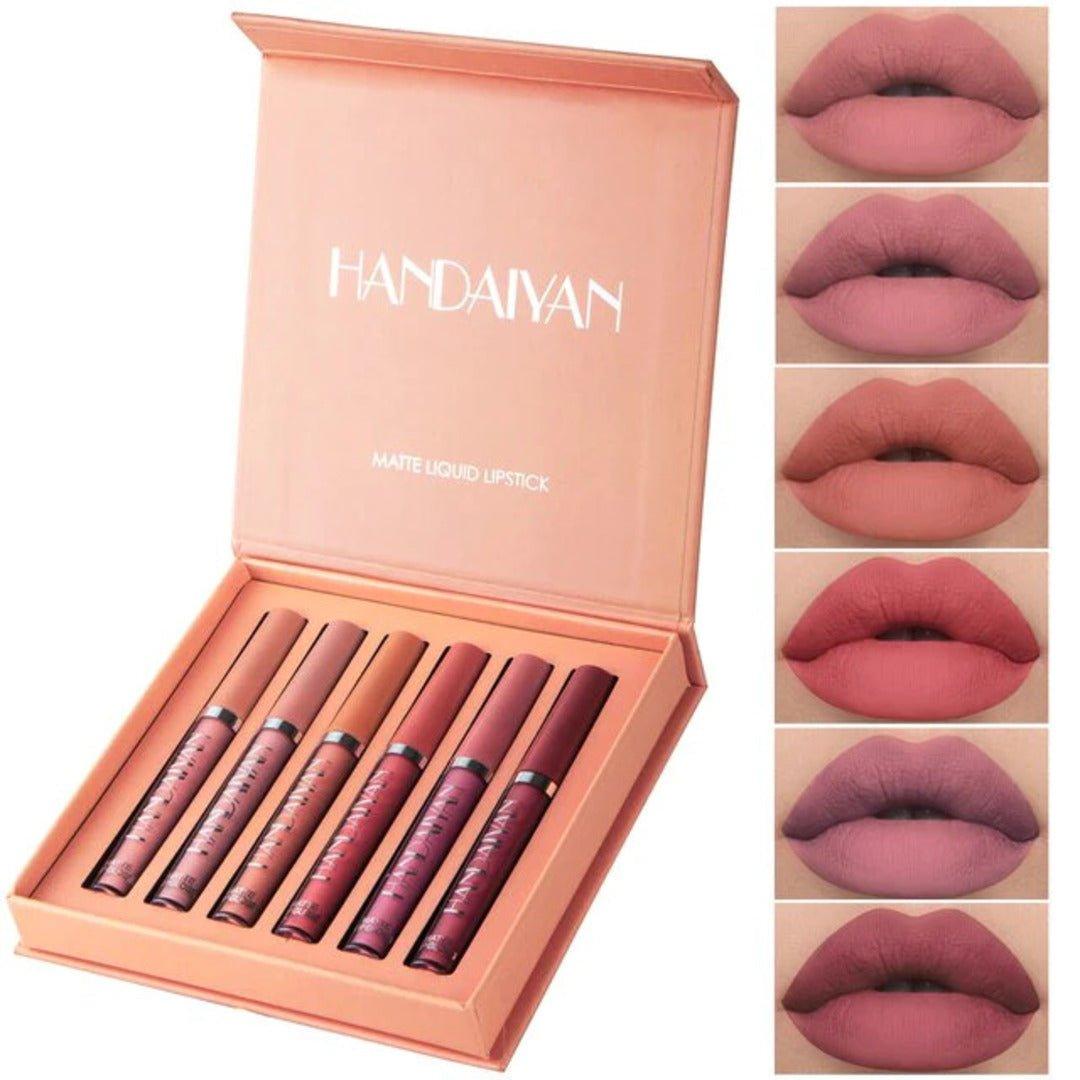 Lighteme Premium 6-teiliges Set mit matten Lippenstiften