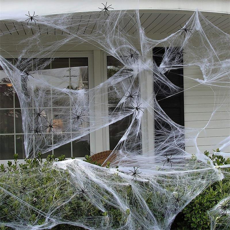 Lighteme Halloween Super Stretch Spinnennetz