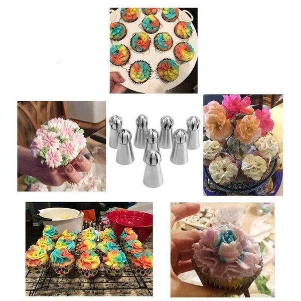 Lighteme Kuchendekor-Spritztüllen-Set, 9 Stück