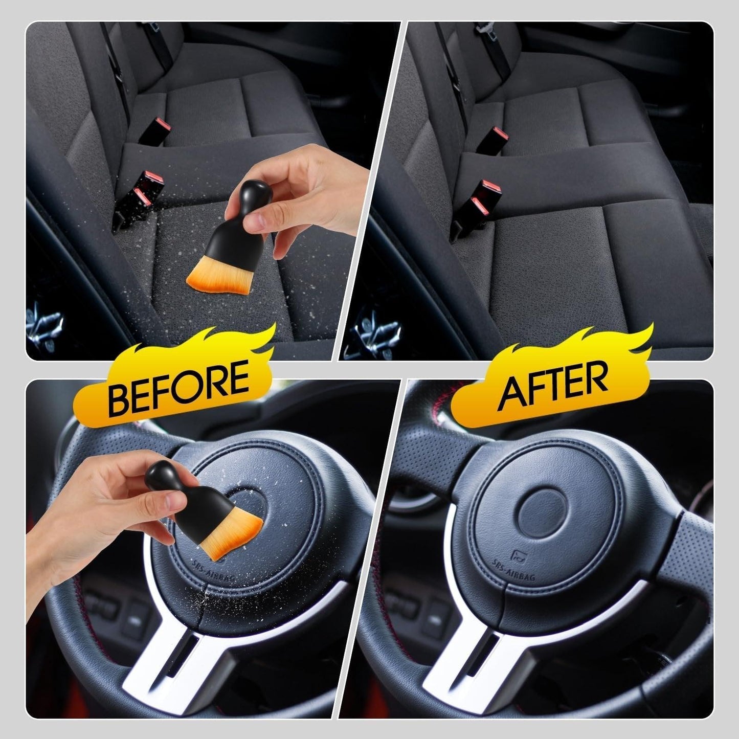 Lighteme Ultraweiche Staubreinigungsbürste für den Autoinnenraum. 1 kaufen, 1 gratis (2 Stück)