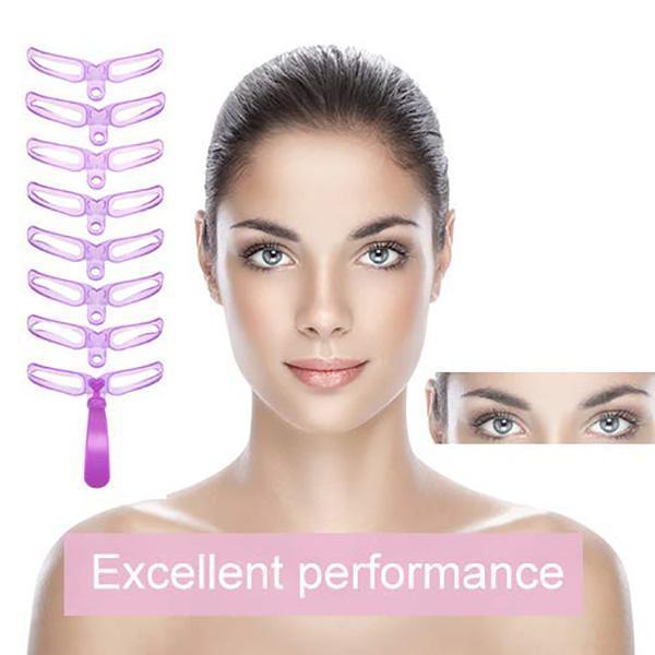 Lighteme 8 Shapes Of Eyebrow Stencil