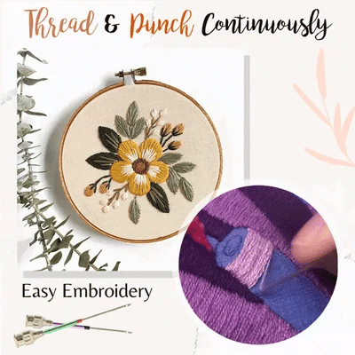 Kit de broderie à l'aiguille poinçonnée Lighteme Deluxe