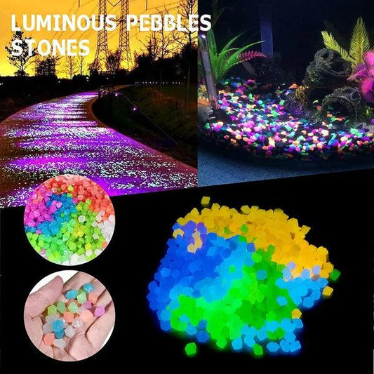 Lighteme Leuchtende Gartenkiesel | 100er-Packung