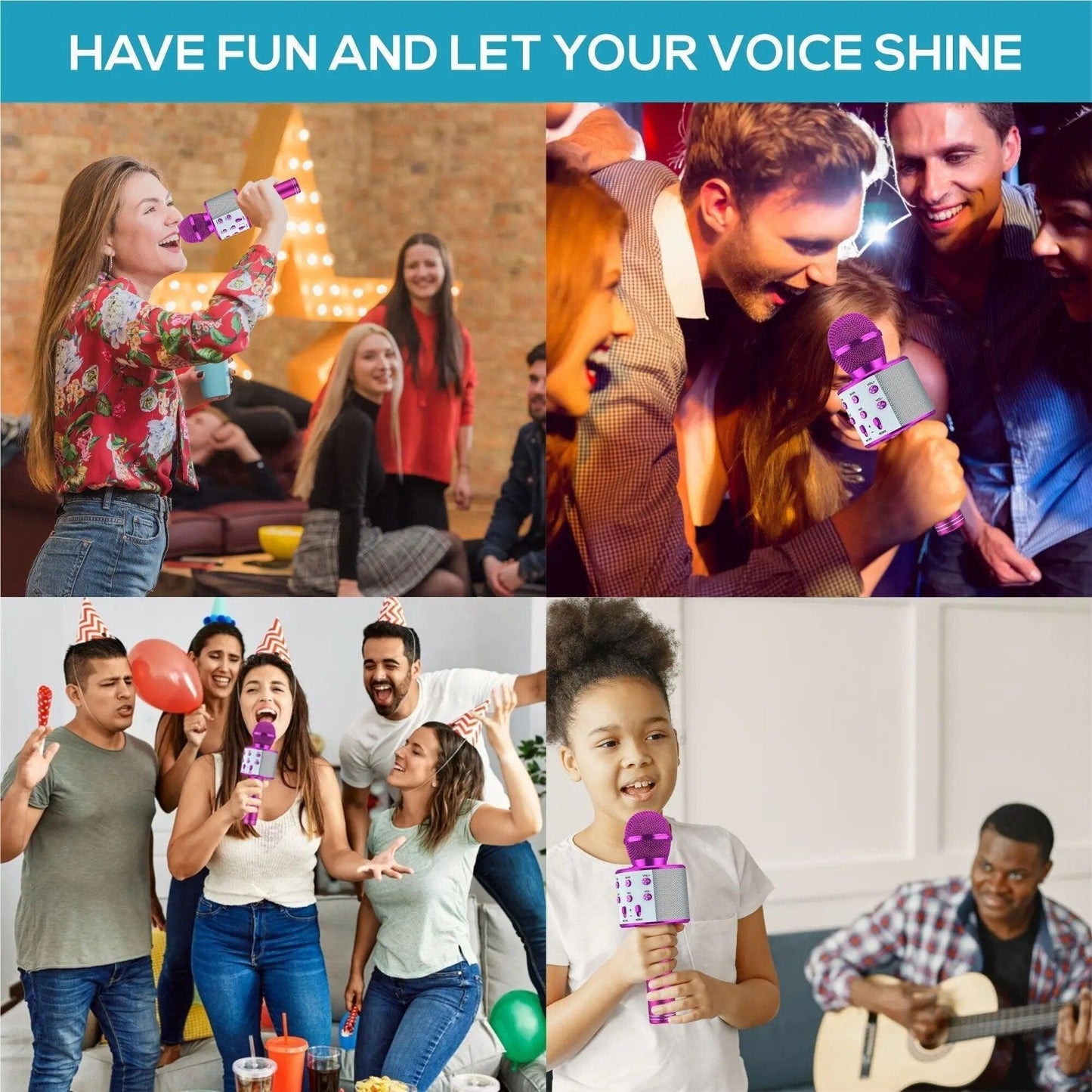 Lighteme fortschrittliches Bluetooth-Mikrofon! Singen Sie überall frei mit