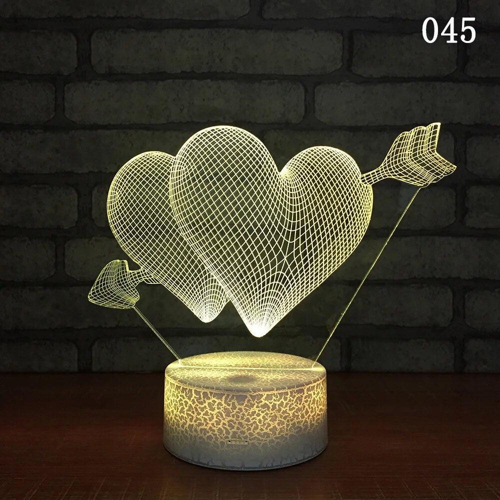 Lighteme Romantic 3D Night Light