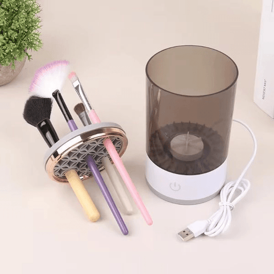 Nettoyeur de pinceaux de maquillage électrique Lighteme