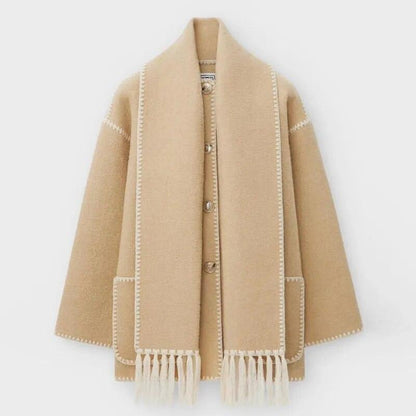 Lighteme Womens Coat with Scarf
