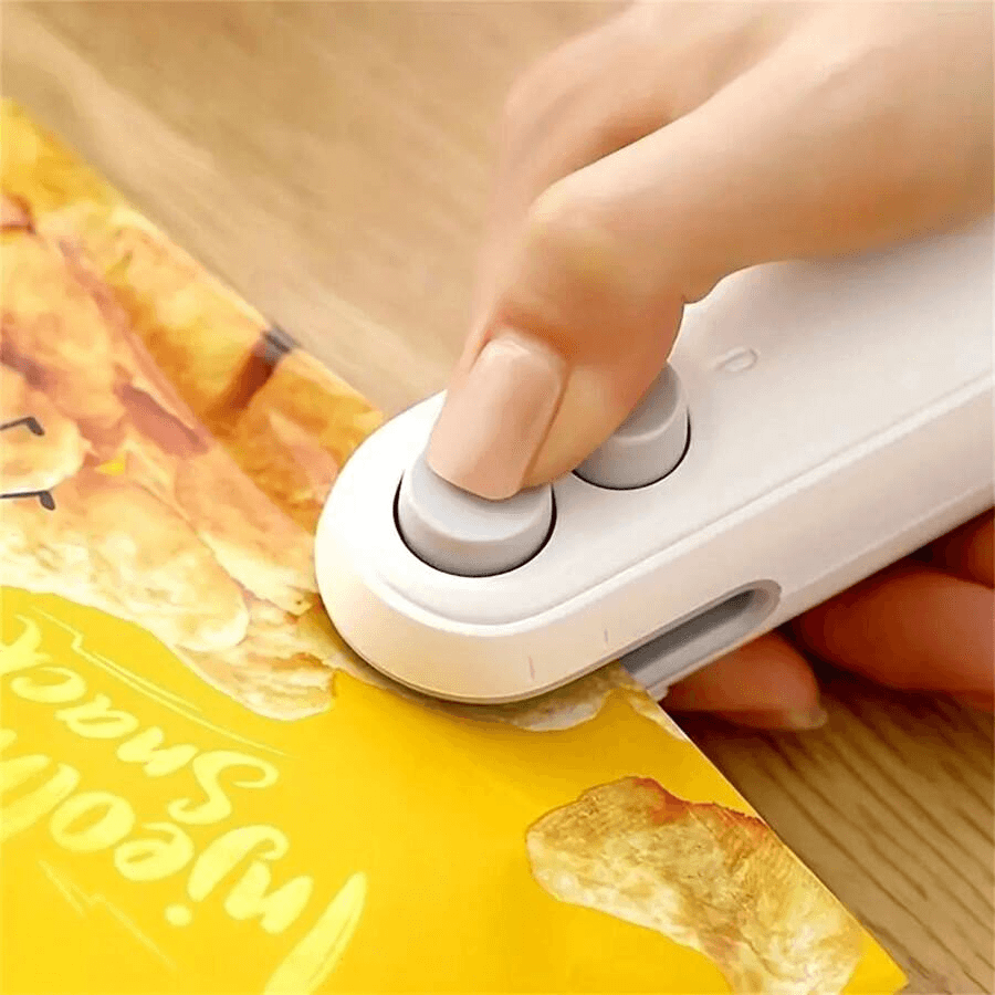 Lighteme Mini-Beutelverschließer, tragbares 2-in-1-Werkzeug