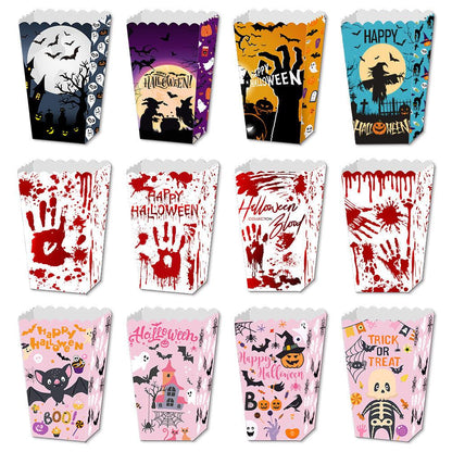 Lighteme 4-teilige Halloween-Popcornboxen