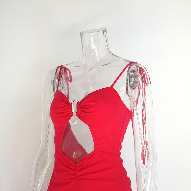 Sexy rückenfreies Kleid mit Schnürung von Lighteme
