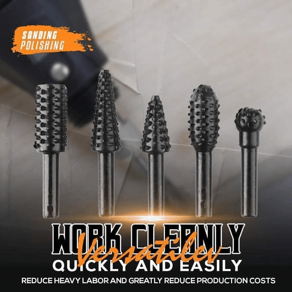 Lighteme Premium Tungsten Steel Carbide Rotary Burr Set