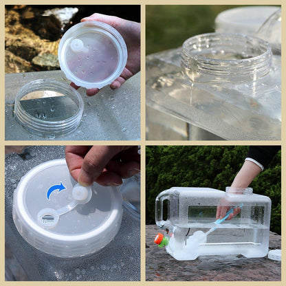Tragbarer Outdoor-Wasserbehälter mit Wasserhahn von Lighteme