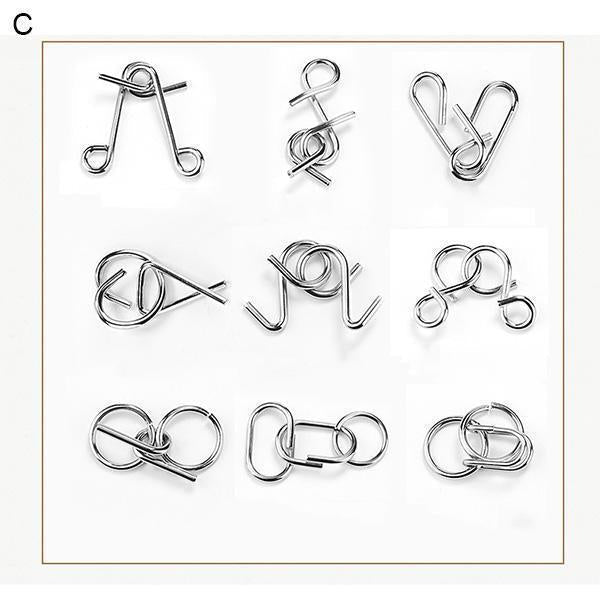 Lighteme Nine Interlocking Rings Link (7 types)