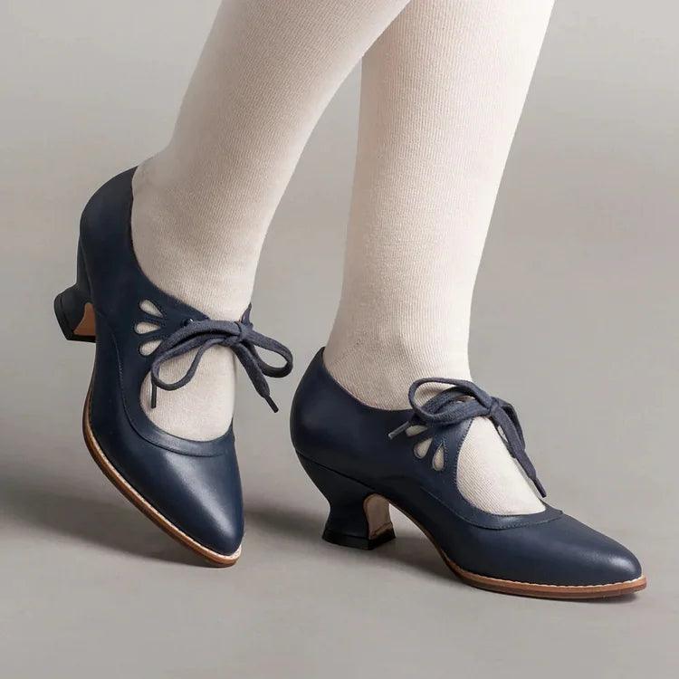 Chaussures orthopédiques à talons hauts en cuir Lighteme pour femmes