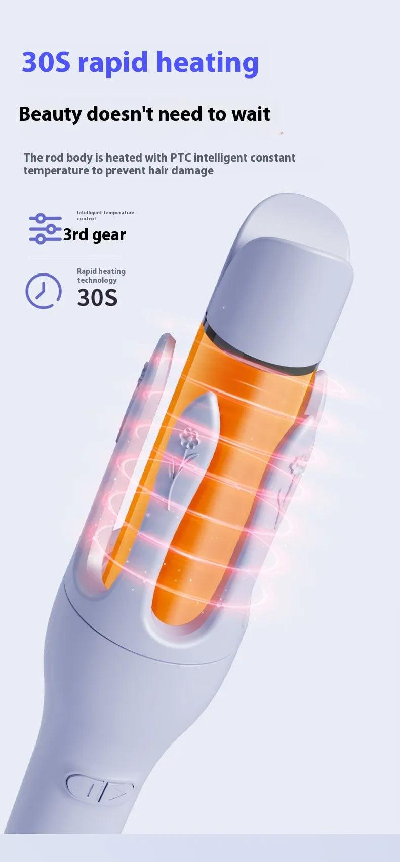 Lighteme 32 mm automatischer Lockenstab mit Anionen-Technologie für zwei Zwecke