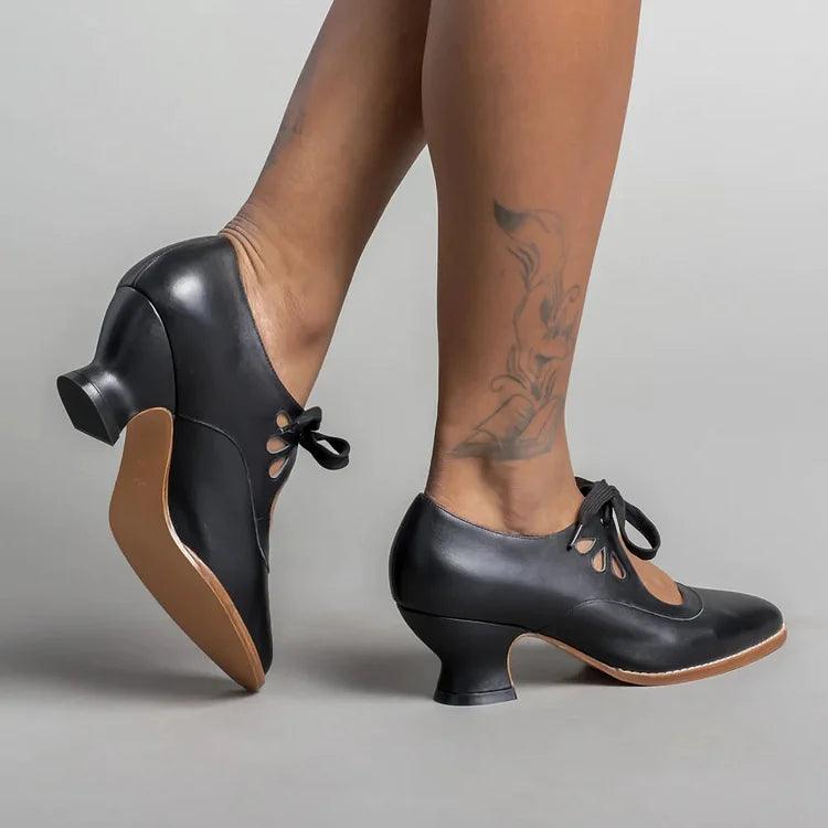 Chaussures orthopédiques à talons hauts en cuir Lighteme pour femmes